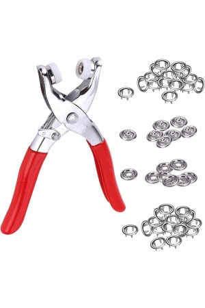 Metal Çıtçıtlı Düğme Pensesi ve Düğmesi (25 Set) Metal Çıtçıtlı Düğme Pensesi ve Düğmesi (25 Set)