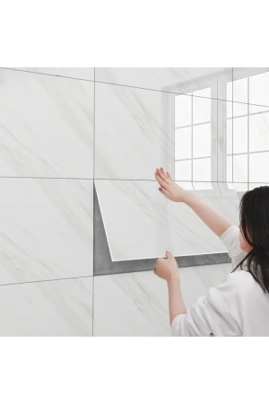 Beyaz Mermer Desenli Alüminyum Plastik Duvar Sticker 60 x 30 Cm Beyaz Mermer Desenli Alüminyum Plastik Duvar Sticker 60 x 30 Cm