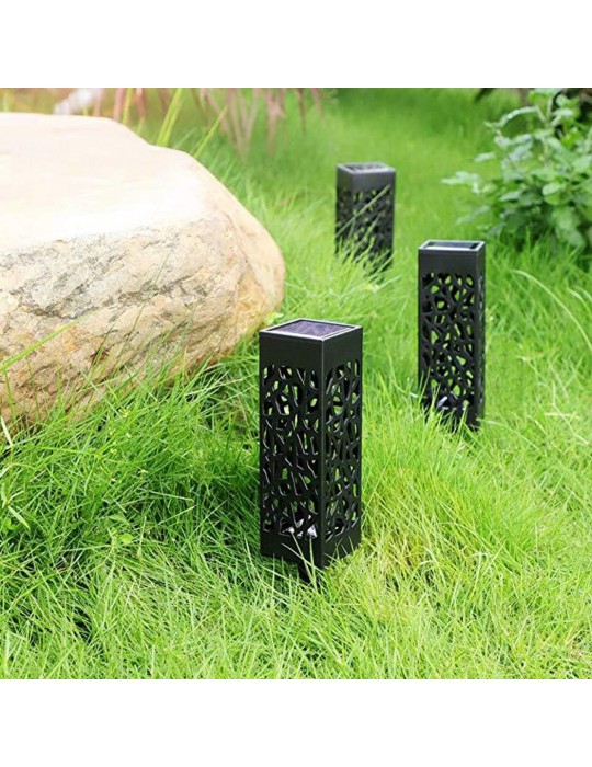6 Adet Dekoratif Solar Güneş Enerjili Bahçe Aydınlatması Yürüyüş Yolu Seti