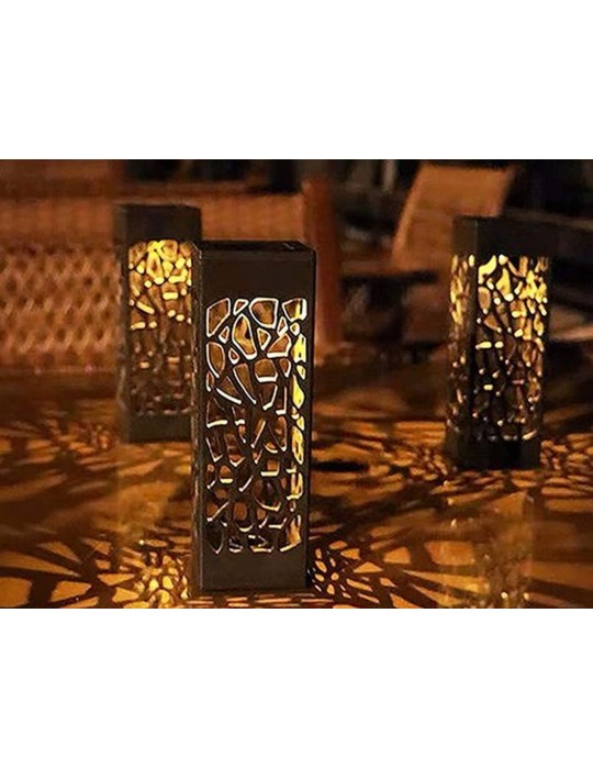 Dekoratif Solar Güneş Enerjili Bahçe Aydınlatması Yürüyüş Yolu Seti ( 8 Adet )