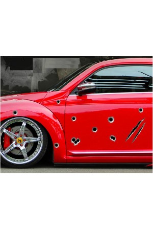 Araba Çıkartmaları 3D kurşun Delik sticker Araba Çıkartmaları 3D kurşun Delik sticker