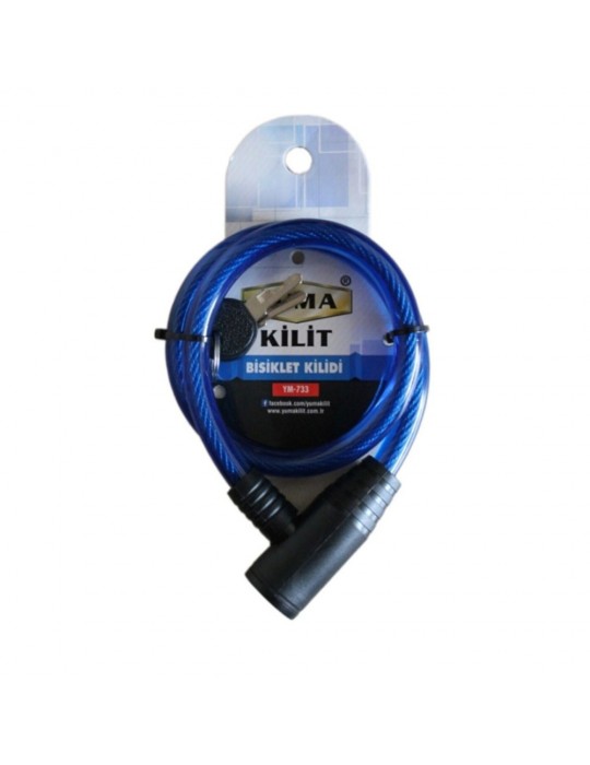 Yuma YM-733 Mavi 65 cm Bisiklet Kilidi