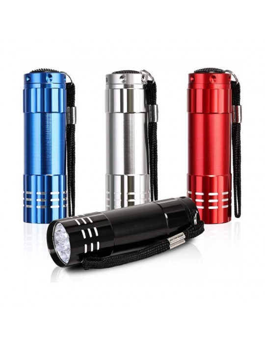 9 LEDLİ PİLLİ EL FENERİ