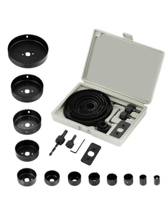 16 Parça Panç Seti Ağaç Kesme Testere Matkap Ucu Takımı Alçıpan Tavan Kesme