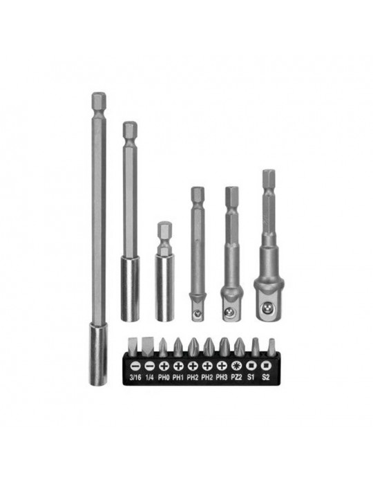 16 Parça Bits ve Adaptör Seti