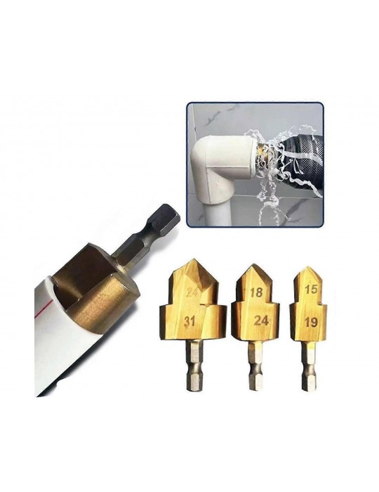 PPRC Boru Genişletme ve Delme Bits Uçlu Matkap Seti DMX4760