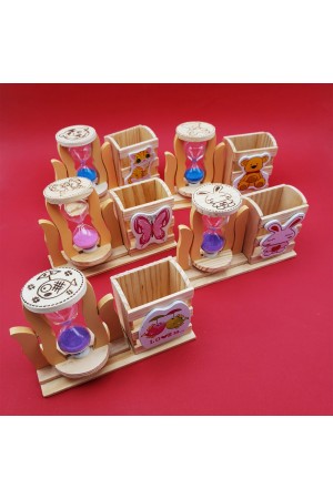 Kum Saati Kalemlik Kutulu Kum Saati Kalemlik Kutulu