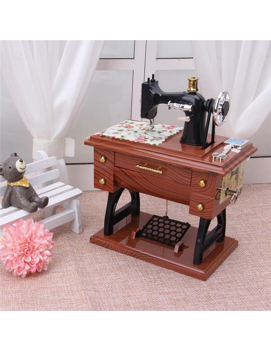 Dikiş Makinesi Görünümlü Müzik Kutusu