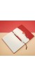 Çizgili Defter Ve Metal Kalem Seti Kırmızı