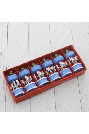 Mavi Mini Atlı Karınca 6 Lı Mavi Mini Atlı Karınca 6 Lı