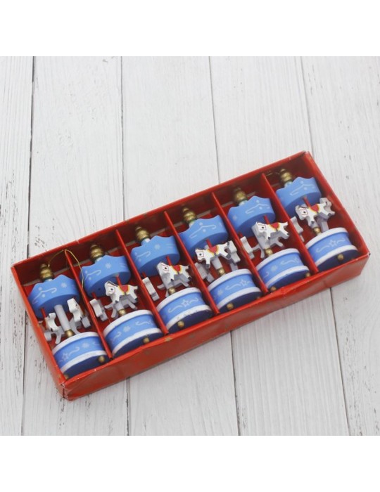 Mavi Mini Atlı Karınca 6 Lı