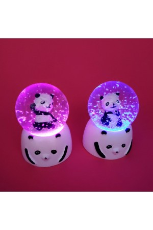 Mini Işıklı Panda Kar Küresi 1 Adet Mini Işıklı Panda Kar Küresi 1 Adet