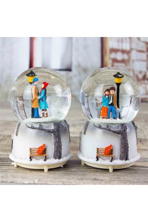 Büyük Boy Sokak Lambalı Kış Masalı Kar Küresi Büyük Boy Sokak Lambalı Kış Masalı Kar Küresi