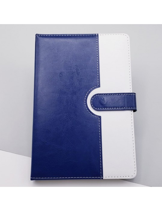 Çizgili Termo Deri Defter Lacivert