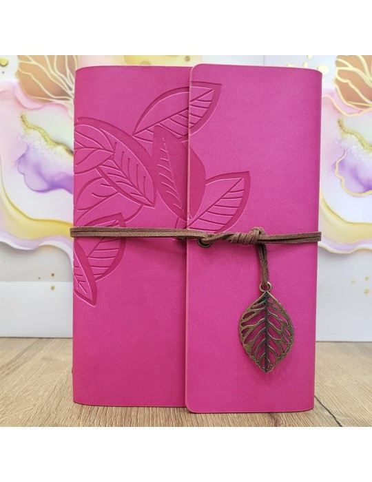Büyük Boy Yaprak Tasarımlı Not Defteri