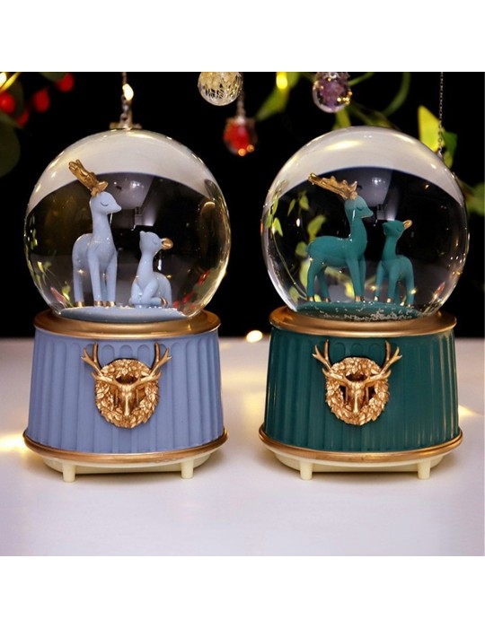 Geyikli Büyük Boy Püskürtmeli Kar Küresi