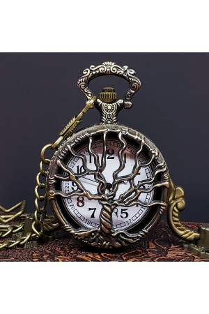 Hayat Ağaçı Tasarımlı Köstekli Saat