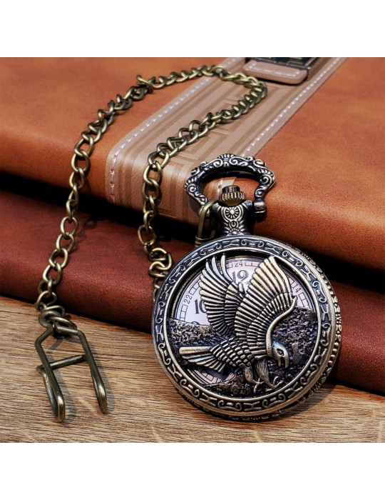 Kartal Tasarımlı Köstekli Saat