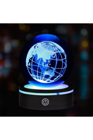 Dünya Tasarımlı Usb li Dönen Cam Küre