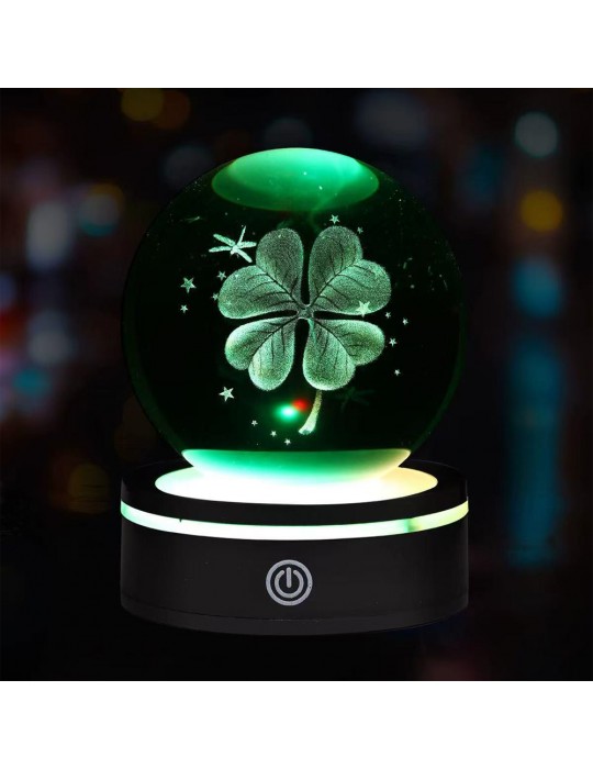 Usb li Dönen Yonca Cam Küre