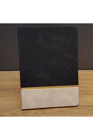 Siyah Çizgili Deri Defter