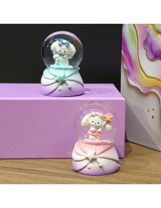 Işıklı Mini Kar Küresi Tavşan 1 Adet