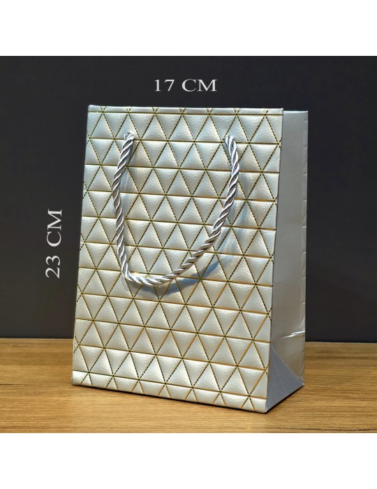 Küçük Boy Gri Karton Çanta