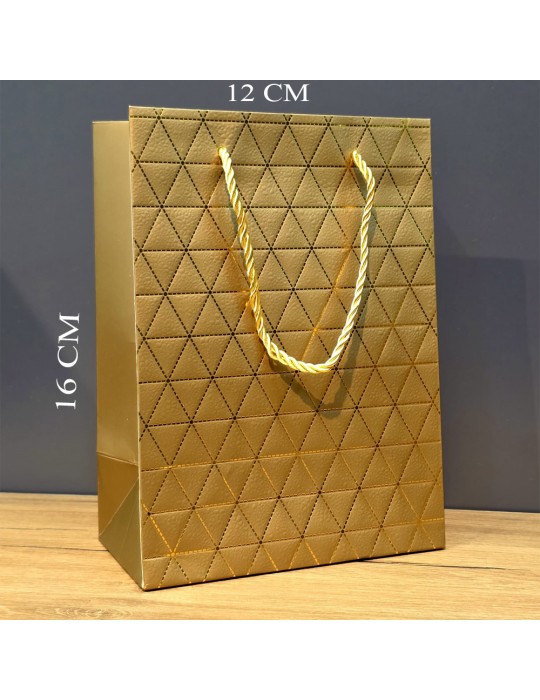 Mini Boy Gold Karton Hediye Çantası