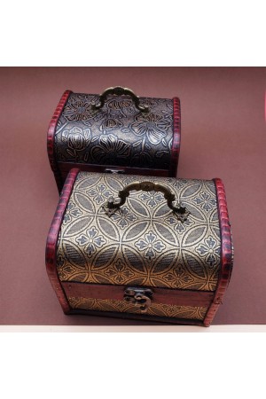Ahşap Deri Sandık Kutusu