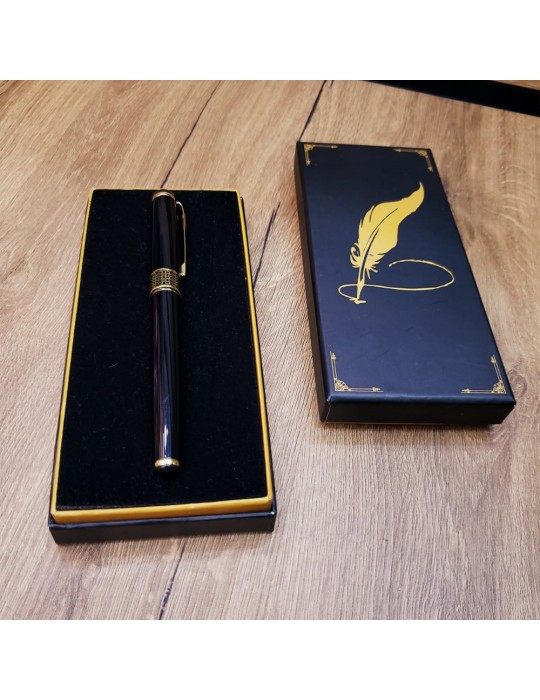 Siyah Desenli Metal Kalem