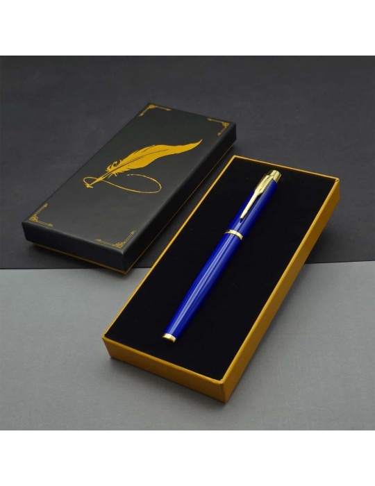 Öğretmenler Günü Hediyesi Kutulu Metal Mavi Kalem