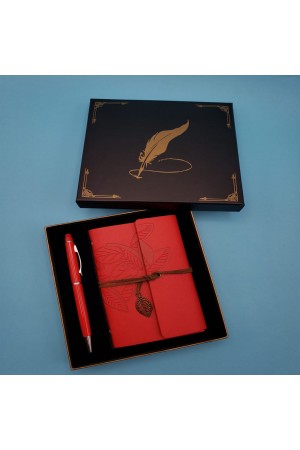 Defter Kalem Kırmızı Renk Defter Kalem Kırmızı Renk
