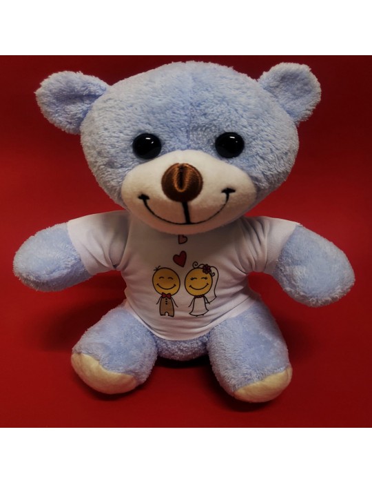 Mutlu Çift Tişörtlü Peluş Ayı