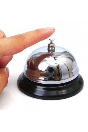 Gümüş Renk Metal Resepsiyon Zil Gümüş Renk Metal Resepsiyon Zil