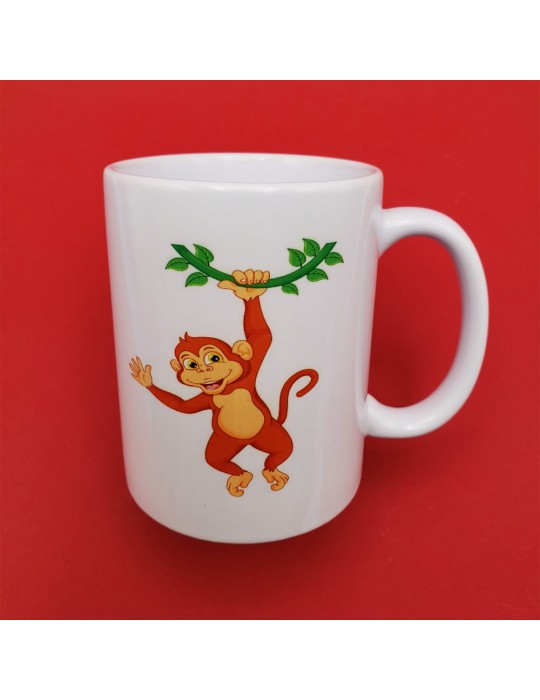 Sevimli Maymun Baskılı Kupa Bardak