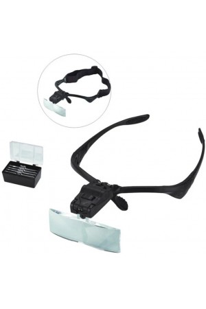 Işıklı Gözlük Büyüteç - 5 Farklı Lens 9892B