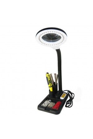 Esnek 5X /10X 40 Led Işıklı Büyüteç - Lamba Büyüteç Okuma - Çalışma Lehim Masa Lambası A808 Esnek 5X /10X 40 Led Işıklı Büyüteç - Lamba Büyüteç Okuma - Çalışma Lehim Masa Lambası A808