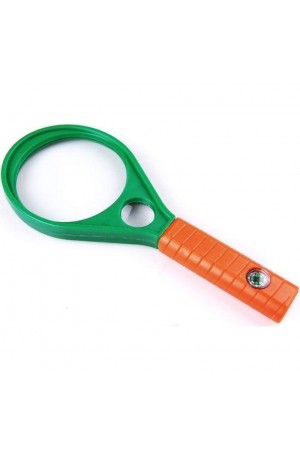 Optik Cam El Büyüteç 65Mm 6X 4X Pusulalı Çocuklar Ve Yetişkinler Mg89075