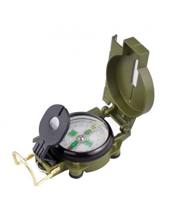 Hassas Lensatic Pusula Amerikan Tarzı Açık Kamp Yürüyüş Survival İçin