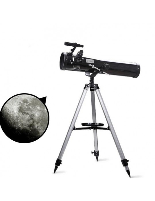 76 x 700 Profesyonel Aynalı Uzay Teleskopu Siyah