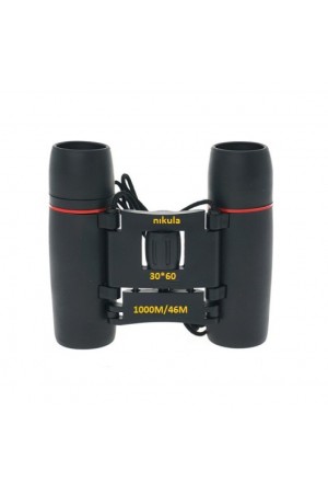 30X60 Cepte Taşımalı Kauçuk Kaplamalı Mini Dürbün Siyah