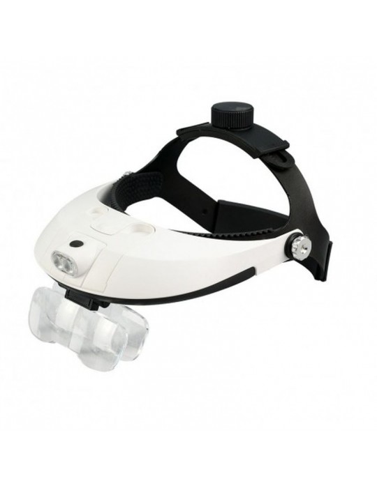 5 Mercekli Çok Fonksiyonlu Başlık Tip Işıklı Büyüteç 81001H