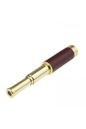 30X40 Panda Büyük Mercekli Pirinç Gövdeli Deri Çantalı Denizcilik Korsan Dürbün