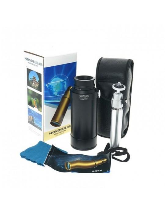 50X50 Panda Metal Gövde Tek Gözle Büyük Mercek Korsan Dürbün Dsyh