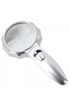 4X 6 Led Işık Aydınlatma 75Mm Optik Lens El Büyüteç