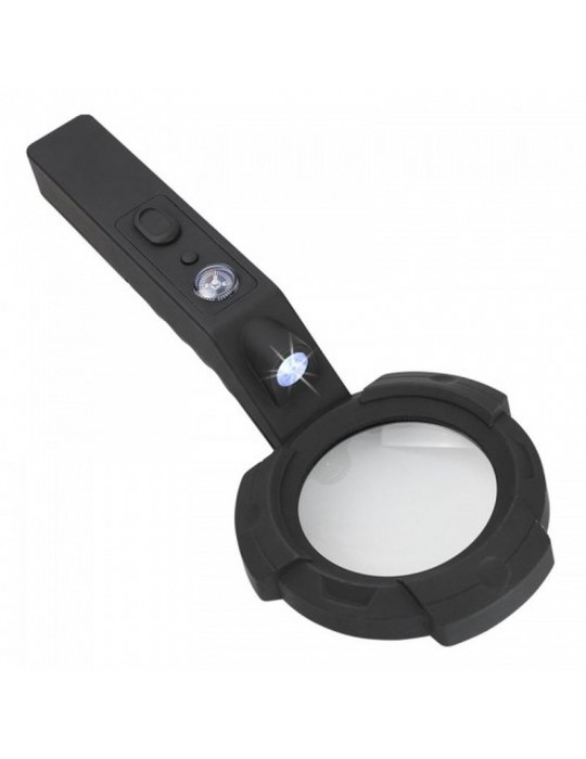 7 Led Aydınlatma Fener Pusula 4X Büyütme Okuma Büyüteç Th-600557
