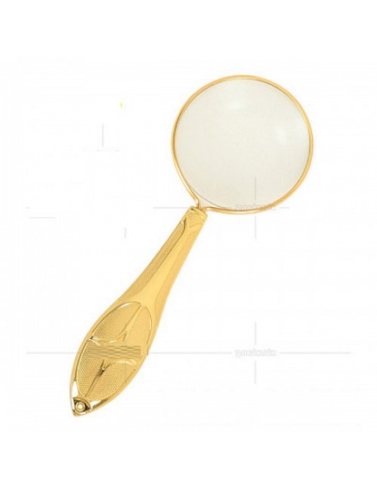 Altın Renkli 5X - 45 Mm Zarif Işlemeli Özel Tasarlanmış Büyüteç MG18155-7