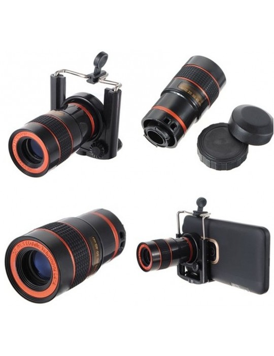 8X18 Zoom Teleskop Telefon Kamera Lensi Mini El Dürbünü
