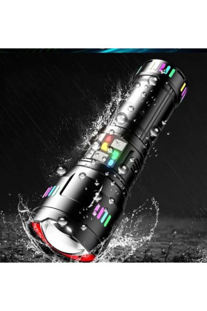 Pro F-3002 Alüminyum TG LED Gece Şeritli Type-C Şarjlı El Feneri