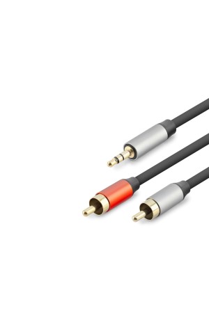 3.5 Mm To 2Rca Kablo 2Lıne Gold 1.5M Siyah HDX1073